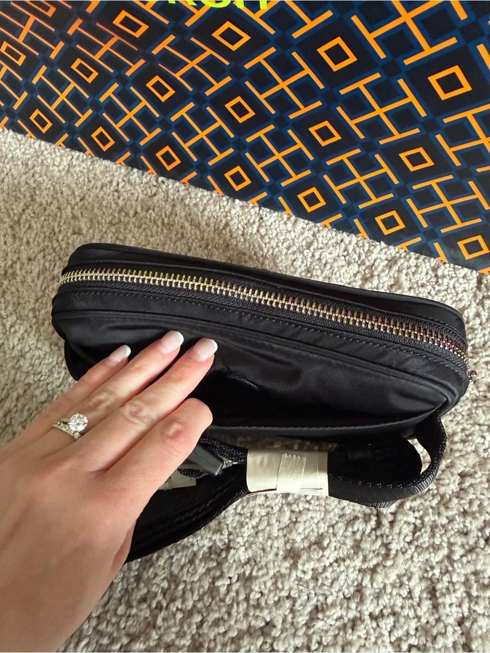 Tory Burch Virginia Nylon Belt Bag Crossbody bag Black